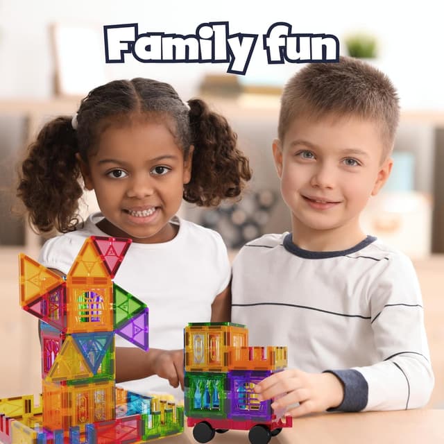 Detalle 2 de Desire Deluxe Magnetic Tiles 100pc building set 🧩