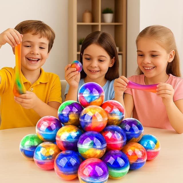 Thumbnail 6 de Galaxy Slime Balls 24 Pack non-sticky slime kit