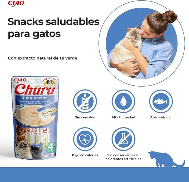 Thumbnail 5 de CHURU CHURU Cat Receta de atún 12×56 g 🐱