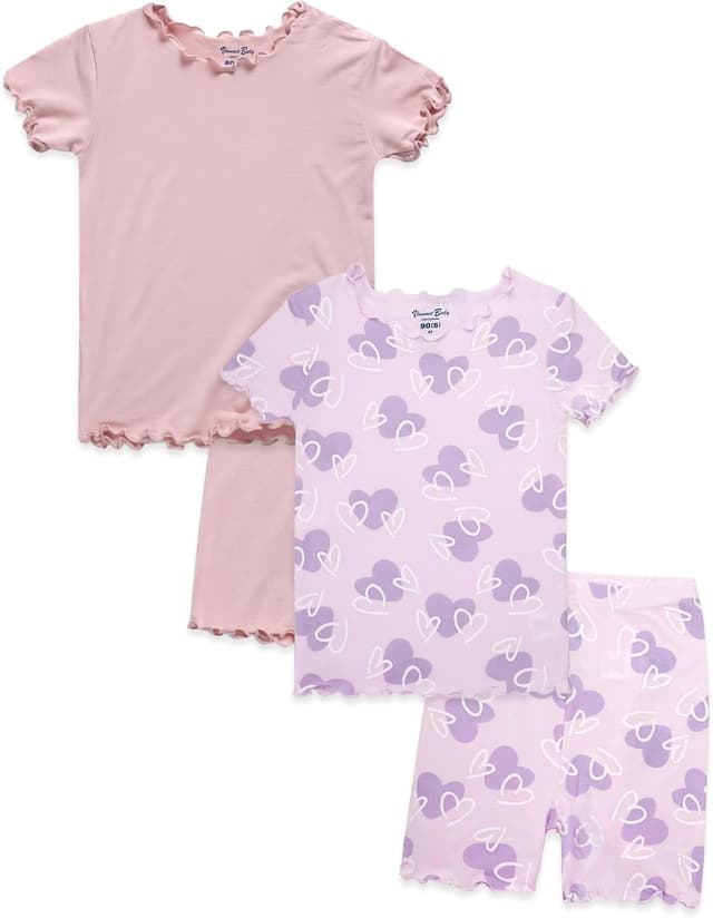 Detalle de VAENAIT BABY Toddler Animal & Bunny Sleepwear Pajamas (Viscose, Tagless) — Easter Summer PJs
