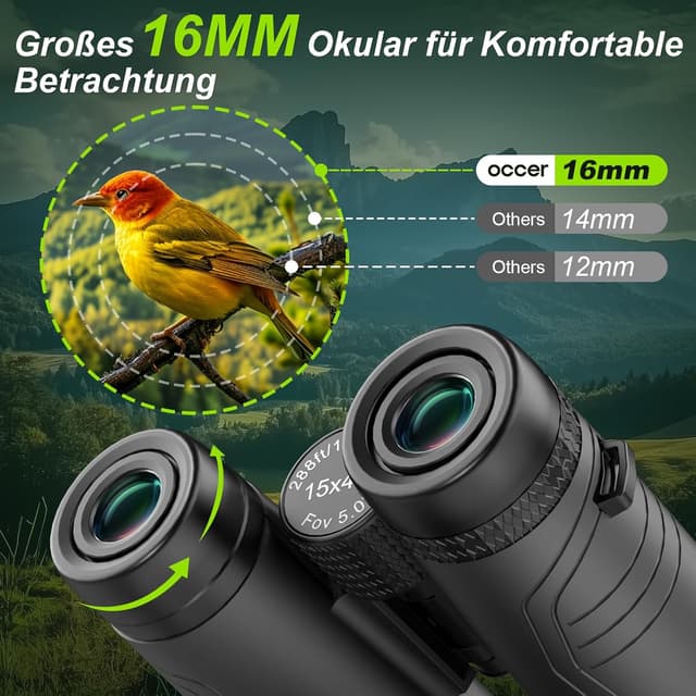Detalle de occer 15x42 Fernglas für Safari
