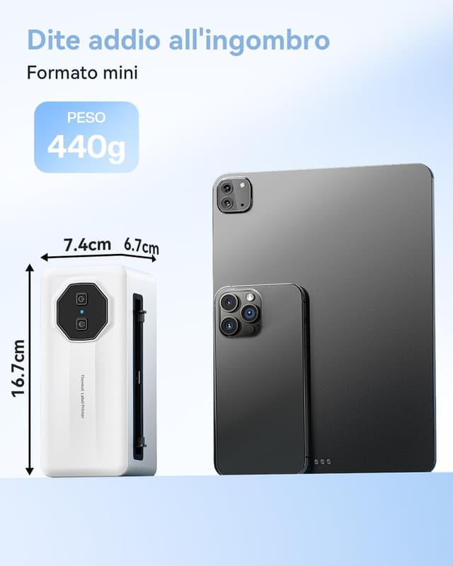 Thumbnail 1 de TATTMUSE Stampante Etichette Termiche 4x6 Bluetooth