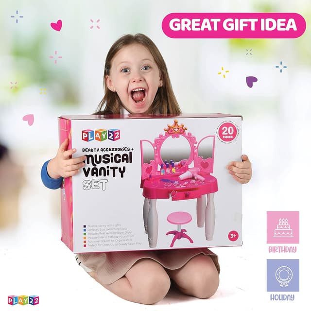 Thumbnail 6 de Play22 Play22 Pretend Play Vanity Set, 21 PCS ๐