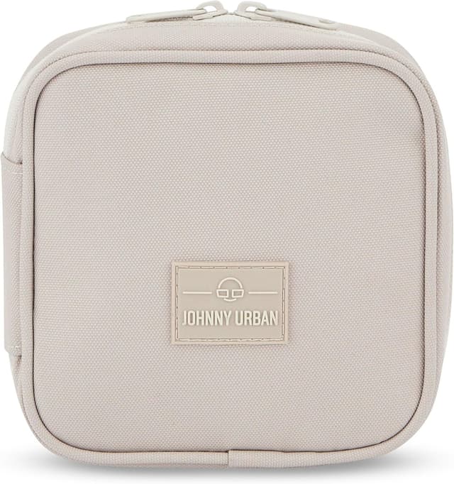 Detalle de Johnny Urban Borsa Organizer per Cavi Ted beige, tech case elegante in materiale riciclato