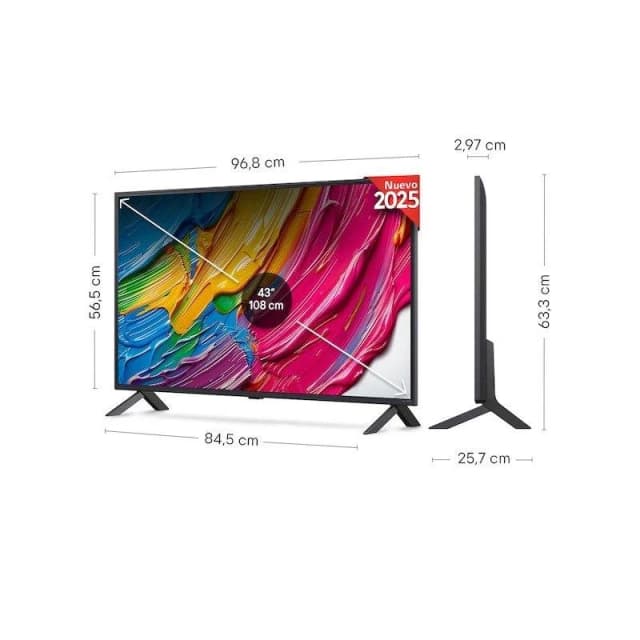 Detalle de LG QNED QNED8E 43" 4K Smart TV HDR10 Pro IA