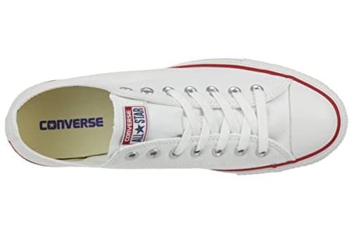 Detalle 2 de Converse All Star Ox Canvas Zapatillas Blancas 👟 UK 8.5