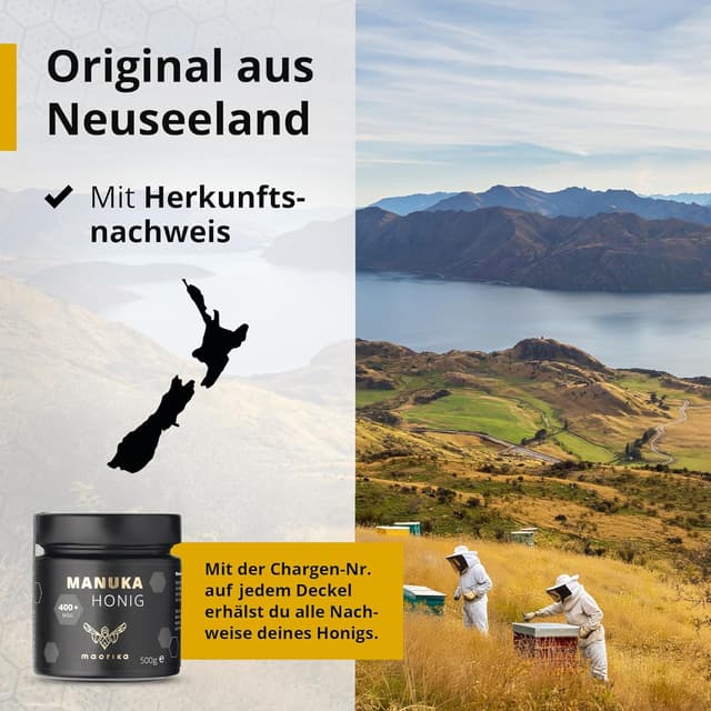 Detalle 2 de maorika Manuka Honig 400 MGO