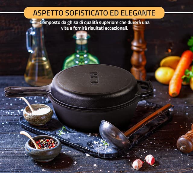 Thumbnail 5 de KICHLY Voorgezouten Olanda Oven Vuurpot 3,2L