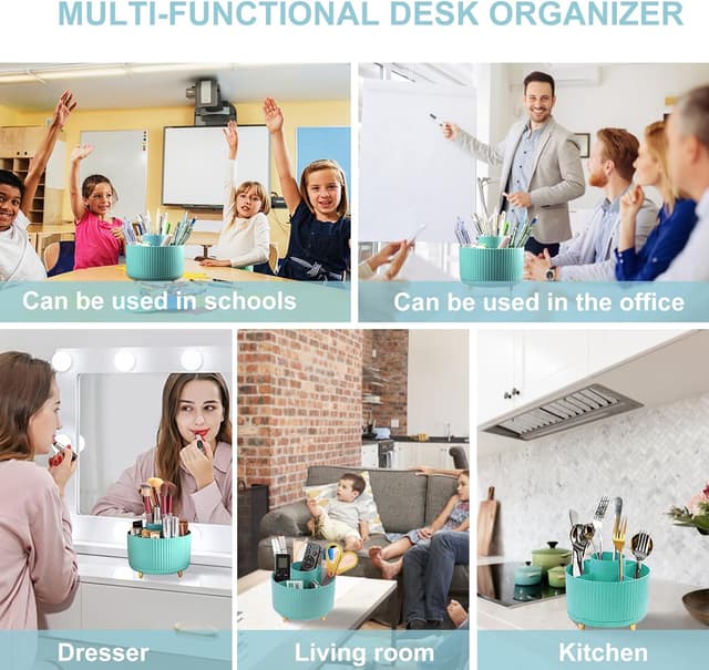 Thumbnail 4 de Cayxenful Schreibtisch-Organizer Mesh 8 Fächer