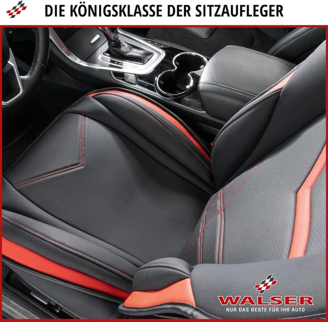 Thumbnail 6 de Walser Sitzauflage Auto Rey Sitzschoner für Vordersitze schwarz/rot im Rennsport-Design