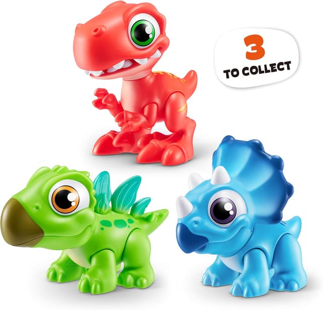 Detalle 1 de Smashers Junior Dino Dig Kleines Ei (Triceratops) – Dino zum Zusammenbauen mit 500 g Knete