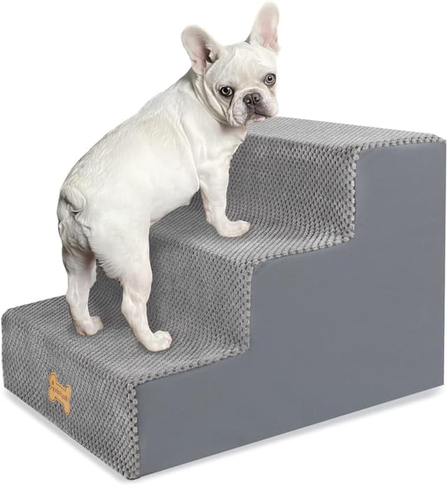 Detalle de Nepfaivy 3‑stufige Hundetreppe 45×40×34 cm