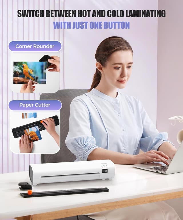 Detalle 2 de 9 Inch Portable Laminator 40 Sheets