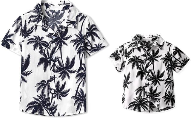 Thumbnail 6 de Yoolhamy Hawaii Hemd für Männer Blumen