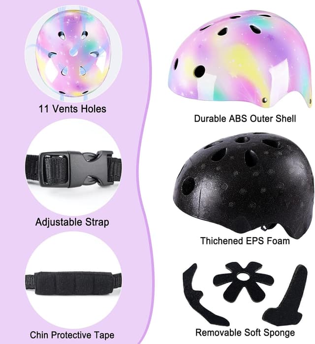 Thumbnail 3 de MHJY Casco Infantil de Bicicleta con Pegatinas Unicornio 🦄