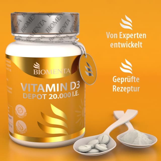 Thumbnail 5 de BIOMENTA Vitamin D3 20.000 IU Tabletten đ