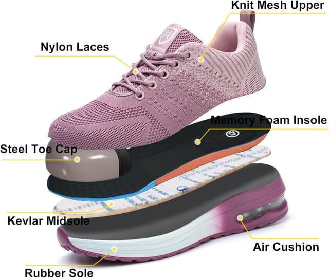 Thumbnail 6 de Baofular chaussures de sécurité hommes/femmes légères antidérapantes en mesh