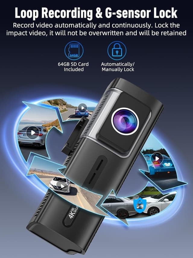 Thumbnail 4 de 3 Channel 5G WiFi Dash Cam 64GB