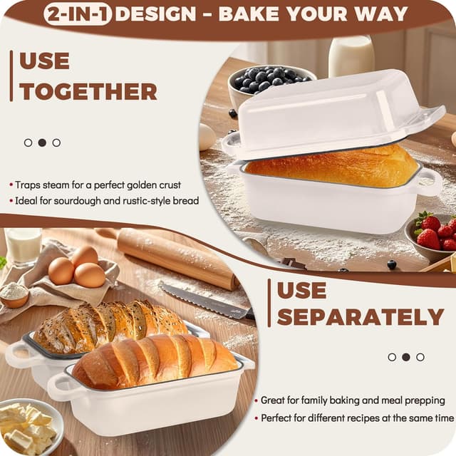 Detalle 2 de Cast Iron Bread Pan 9x5 for Sourdough