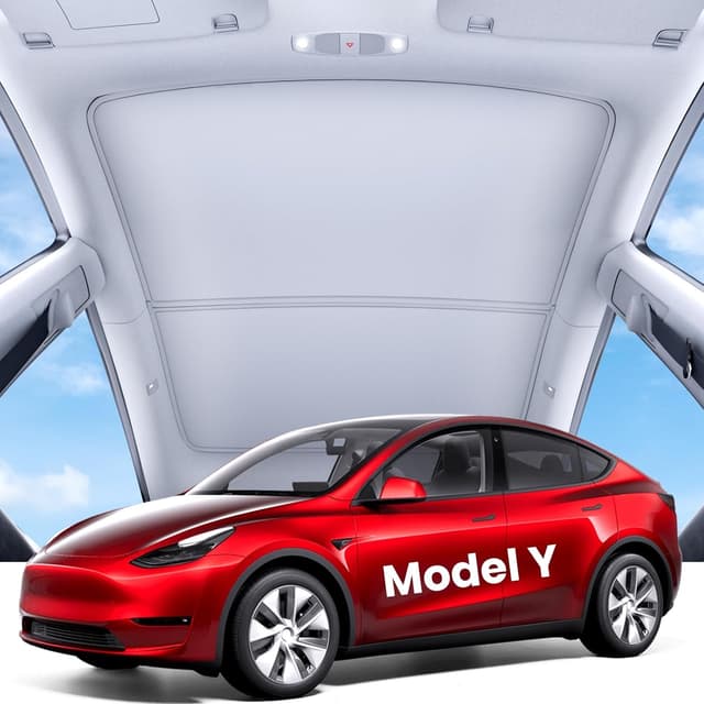 Imagen de REEVAA Tesla Model Y Sunshade Roof 2PCS Gray en OfertitasTOP