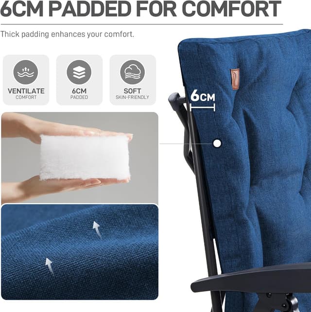 Detalle 2 de EVER ADVANCED Camping Chair Set, 150 kg