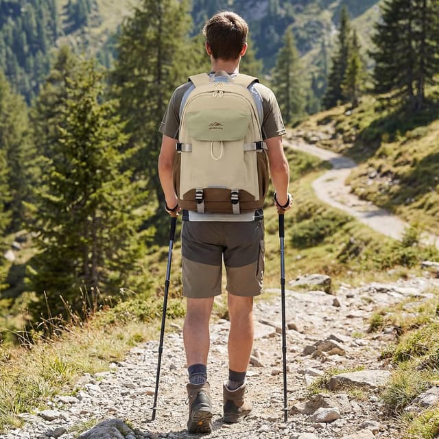 Thumbnail 6 de Amythe sac à dos garçon 30L kaki pour ordinateur 15,6" (imperméable, léger)