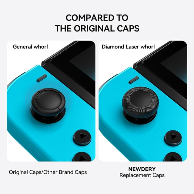 Thumbnail 3 de NEWDERY Replacement Joystick Thumb Grips 10pcs