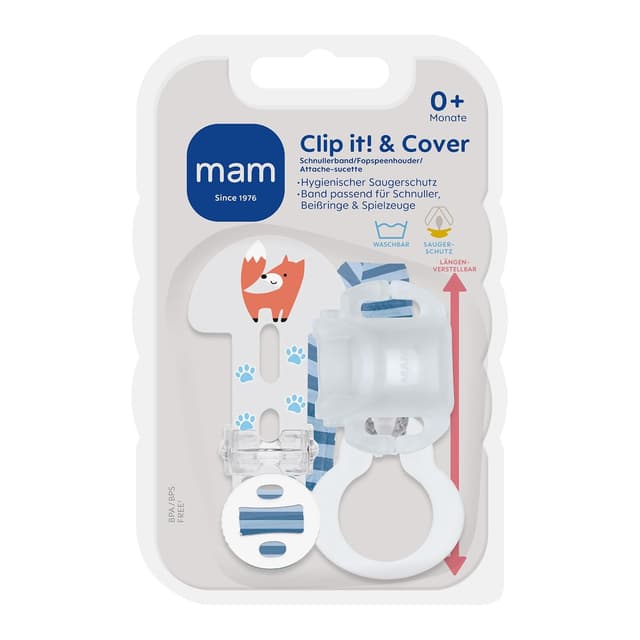 Thumbnail 1 de MAM Clip it! & Cover Schnullerband