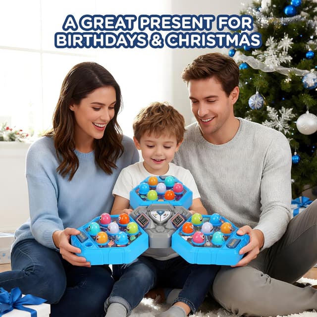 Thumbnail 6 de Guffawz 3-Player Whack Game Toy Mole with Lights & Sounds (3 modes, 7 speeds, LED scoreboard)