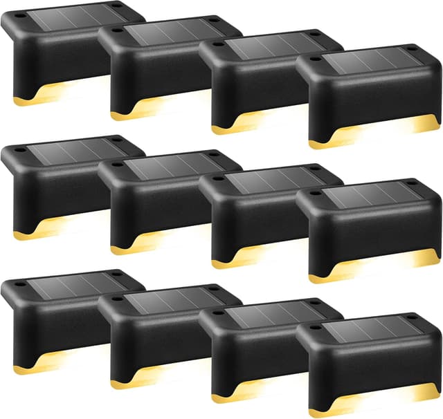 Detalle 2 de Solpex Solar Fence Lights (12 pack) for outdoor steps, fencing and pathways