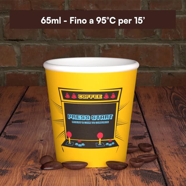 Thumbnail 2 de ArcadeCup - 200 vasos de papel biodegradables para café