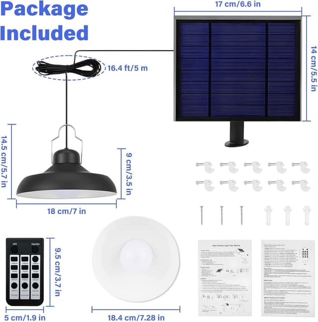 Detalle de Gonengo solar shed lights, IP65 4V