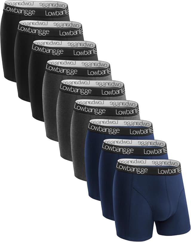 Detalle de Lowbangge Boxershorts 9er Pack aus Baumwolle