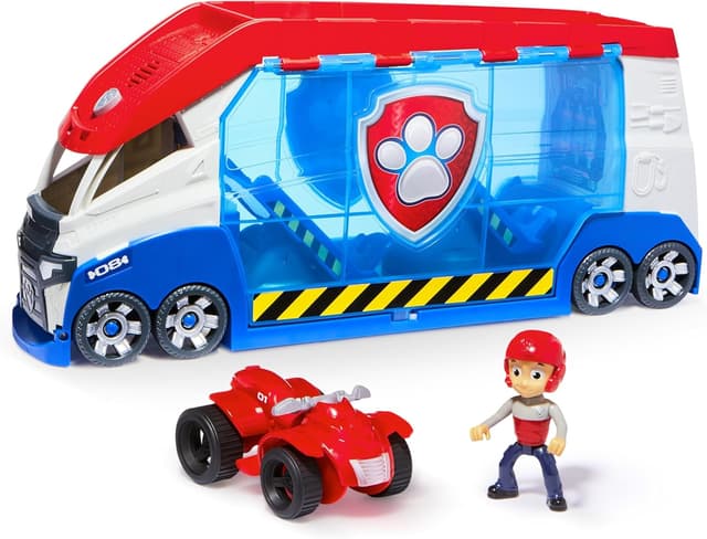 Detalle de PAW Patroller trasformabile con lanciatore e suoni di Ryder (PAW Patrol) con quad giocattolo