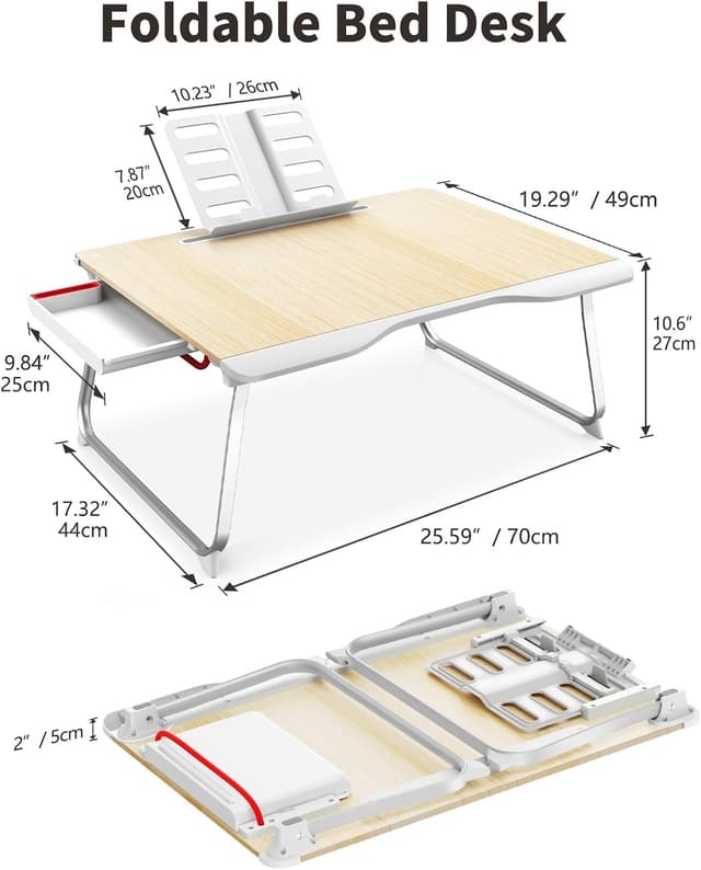 Thumbnail 6 de SAIJI Laptop Tablett Bett Tisch XXL