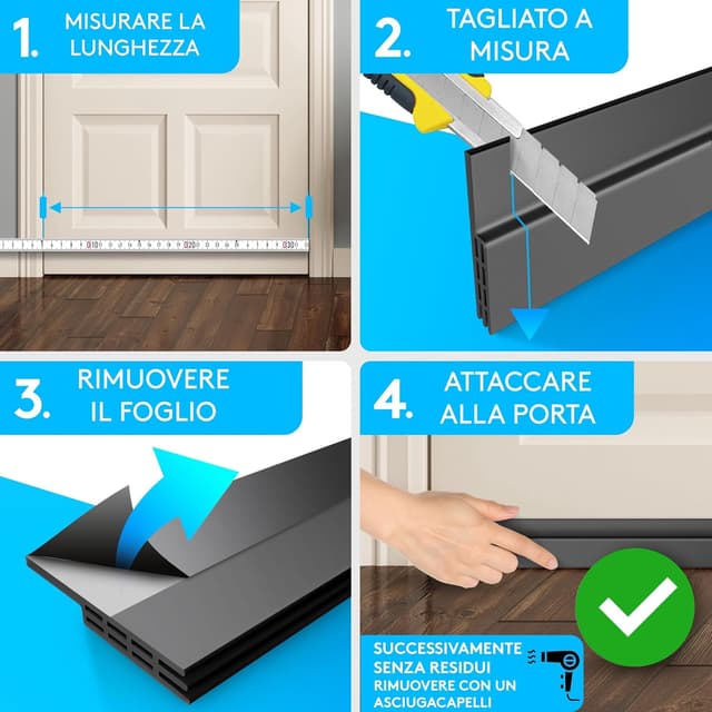 Thumbnail 6 de SilverRack Paraspifferi sottoporta 1x1m Nero