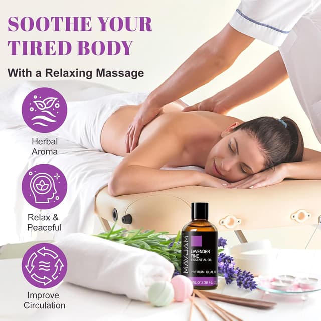 Detalle 1 de Lavender essential oil 100ml for aromatherapy