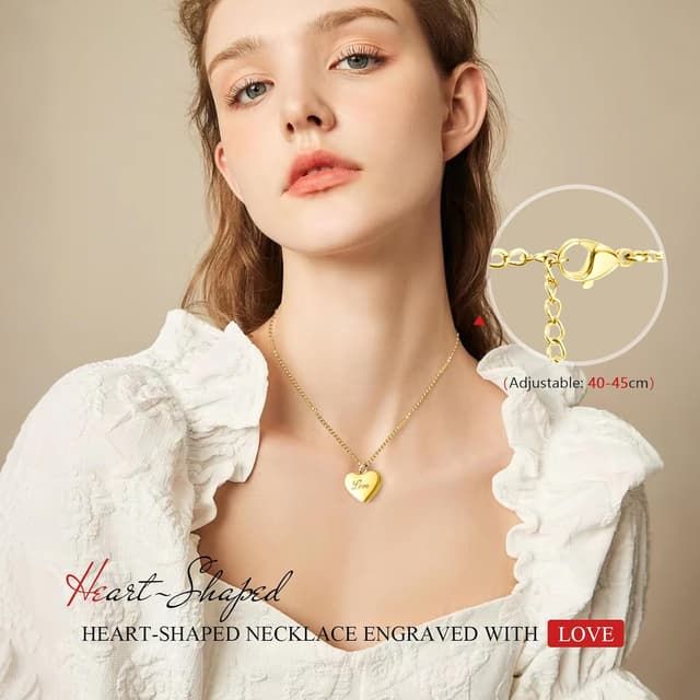 Detalle de Coffret rose éternelle avec collier