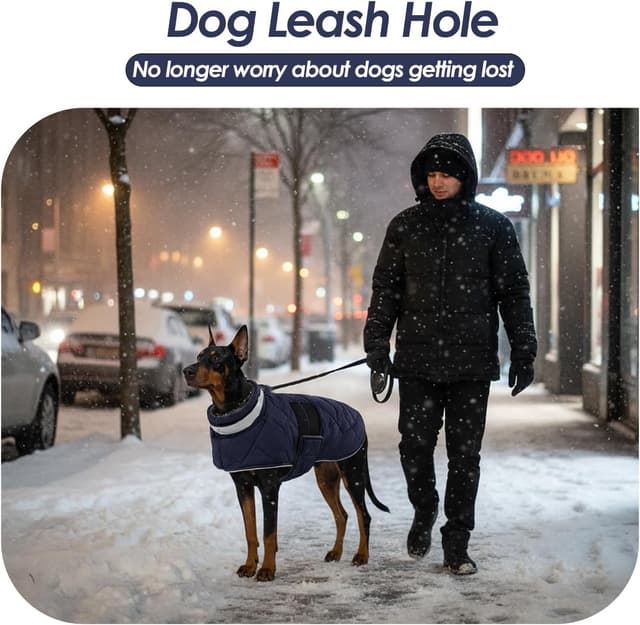 Detalle 2 de ASENKU Hundemantel Winter L für Hunde