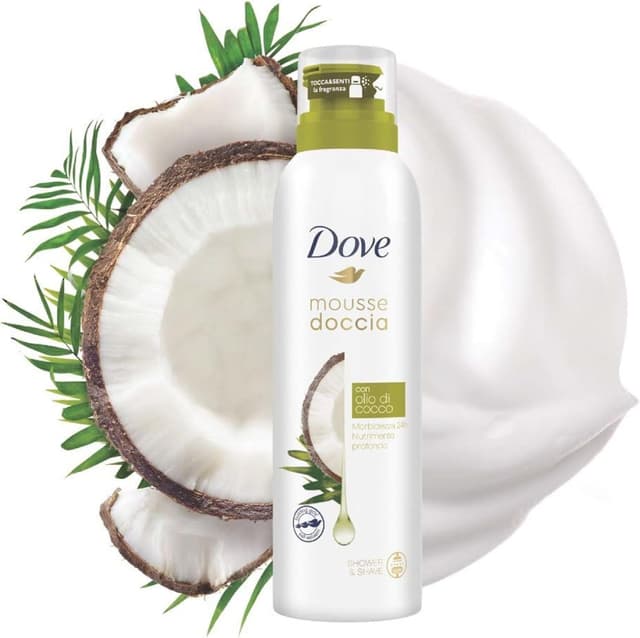 Thumbnail 1 de Dove Mousse Doccia Olio di Cocco 6×200 ml