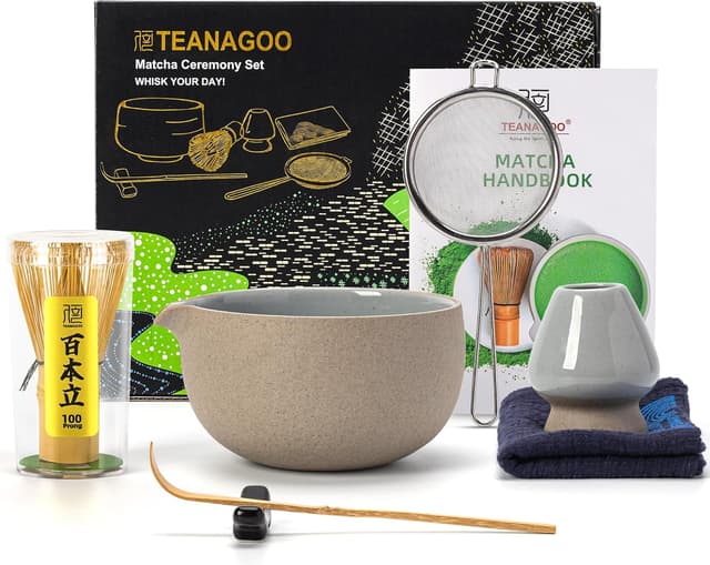 Detalle de TEANAGOO Matcha Set 7-teiliges Starterkit