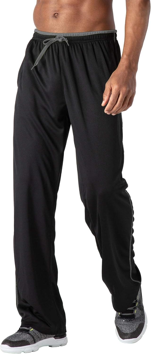 Detalle de KEFITEVD Herren leichte Jogginghose mit Zip-Taschen und Meshgewebe – atmungsaktiv & schnelltrocknend