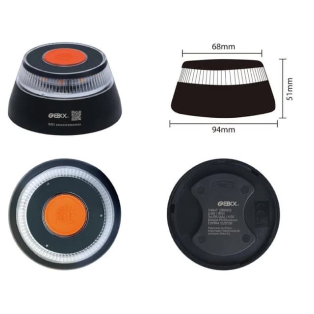 Detalle 2 de ebox Baliza V16 EB2503 1 km visibilidad