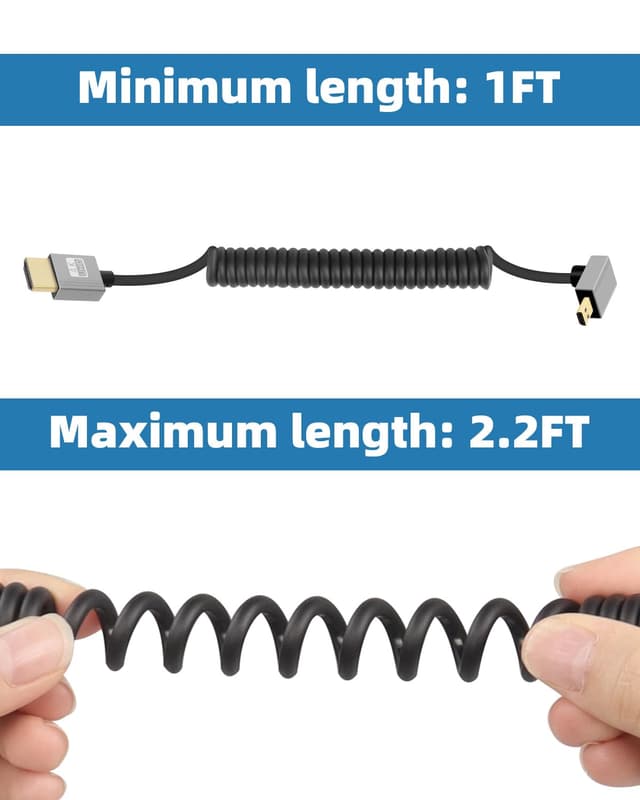 Thumbnail 6 de GELRHONR 4K Micro to HDTV Cable 18Gbps
