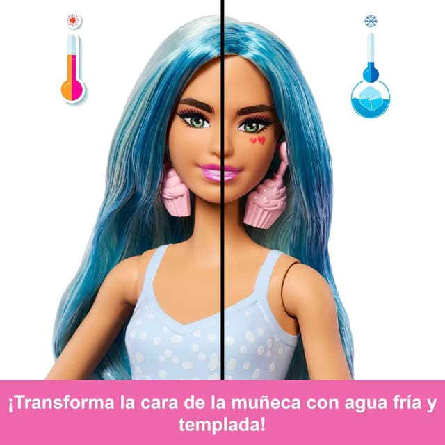 Detalle 2 de Barbie Pop Reveal Colección Dulces 🍰 Cambia de Color JFY61