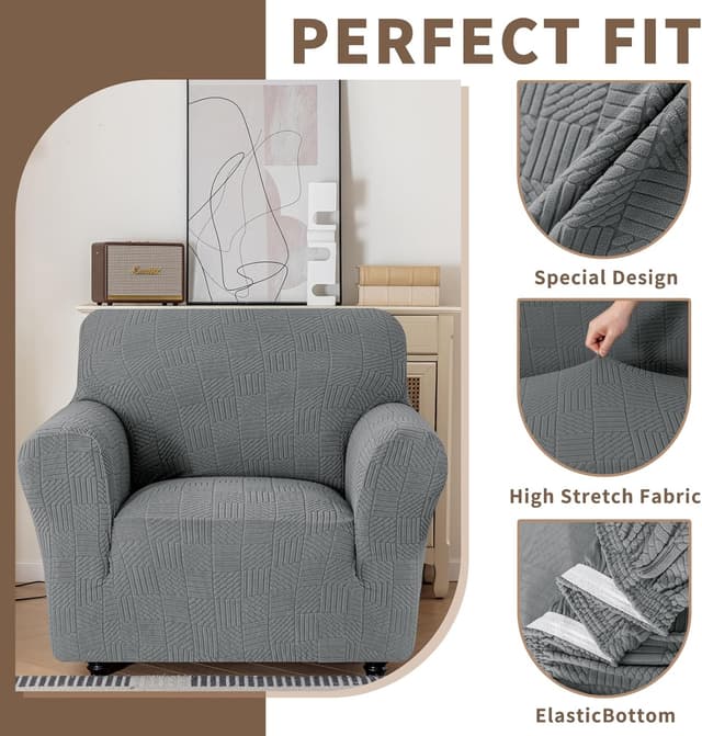 Detalle 1 de Ystyle copridivano 1 posto antiscivolo 78-116cm