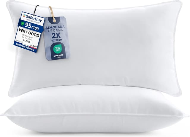 Detalle de Utopia Bedding Almohadas 40 x 70 cm