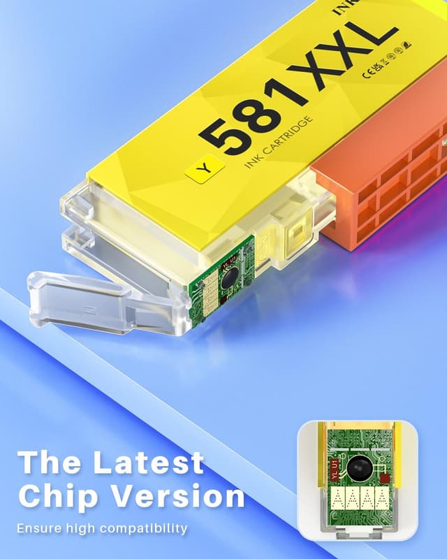 Detalle de INK4U 580XXL / 581XXL cartucce d’inchiostro compatibili per Canon PGI-580 CLI-581 XXL (6 pezzi)