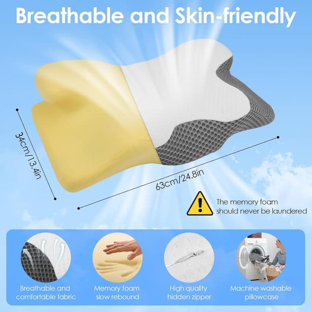 Thumbnail 5 de Gaethra Almohada Cervicales 63×34 cm