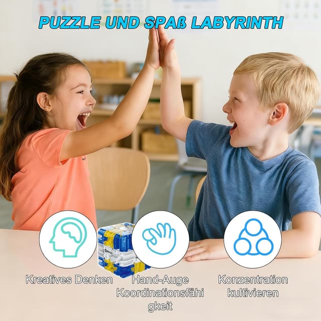 Thumbnail 3 de Large Zauberwürfel 3D Labyrinth Puzzle 8,5 cm